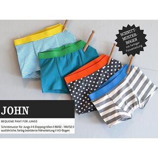 JOHN Pohodlné chlapecké kalhoty | Studio Schnittreif | 86-152, 
