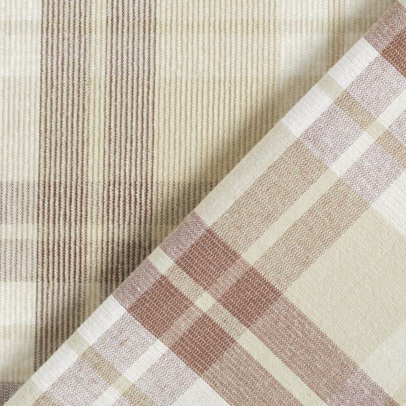 Manšestr tartan – cashew (béžová), image number 5