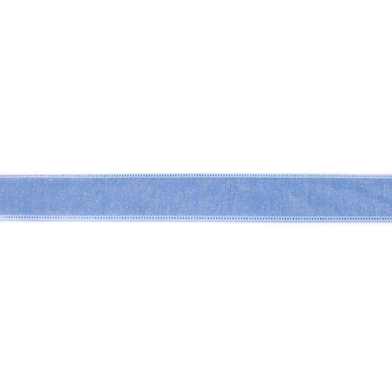 Tkaná stuha Šambré Jednobarevné provedení – džínově modrá,  image number 1