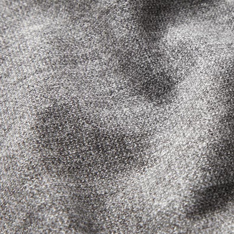 Melírovaná látka na kabáty česaná – tmavě šedá | Zbytek 80cm,  image number 2