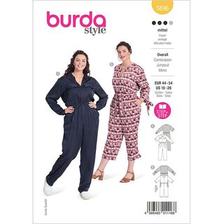 nadměrný overal  | Burda 5896 | 44-54, 