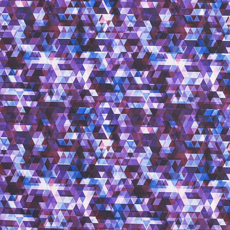 Softshell Barevné trojúhelníky digitální potisk – hroznová,  image number 1