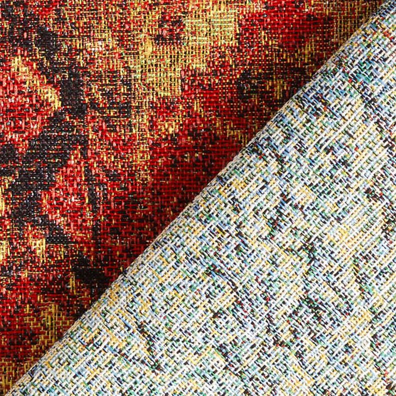 Dekorační látka Gobelín tkaný koberec – terracotta/ohnivě červená,  image number 6