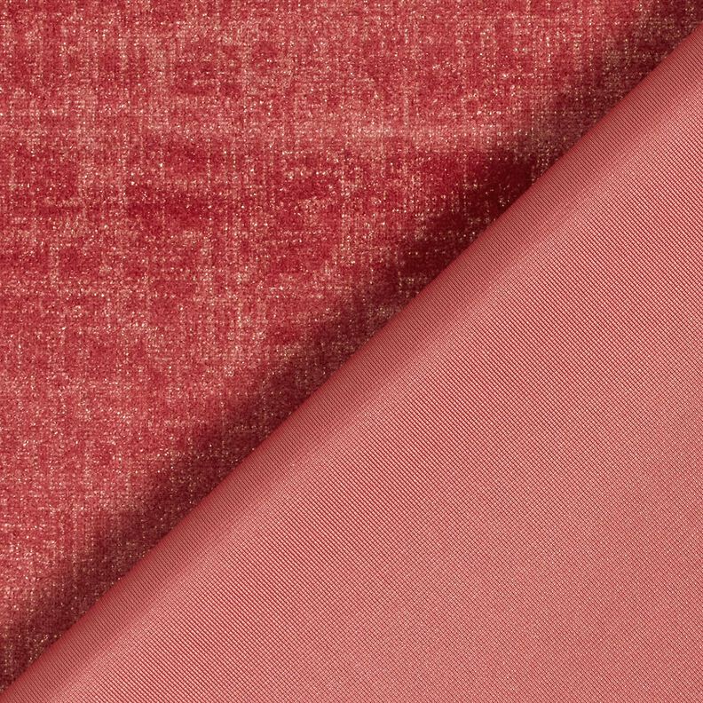 Strečový samet třpytivé kostky – světlý odstín bobulového ovoce/zlatá metalická,  image number 4