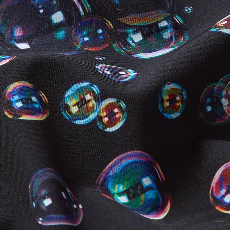 Softshell Mýdlové bubliny digitální potisk – černomodrá,  image number 3