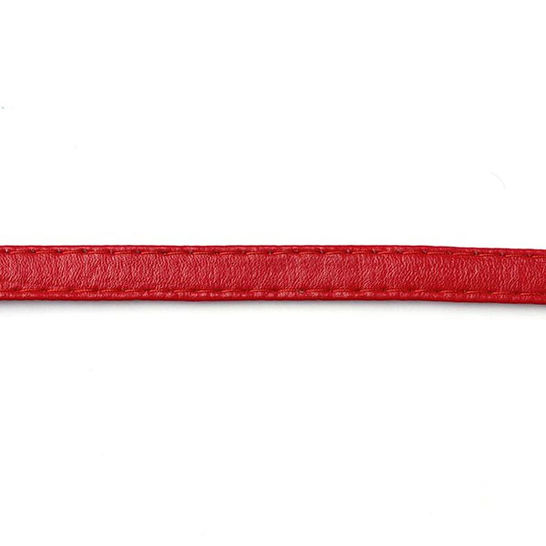 Popruh na kabelku z koženky - signální červená,  image number 1