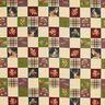 Dekoračn&iacute; l&aacute;tka Gobel&iacute;n podzimn&iacute; patchwork &ndash; světle b&eacute;žov&aacute;/karm&iacute;nově červen&aacute;,  thumbnail number 1
