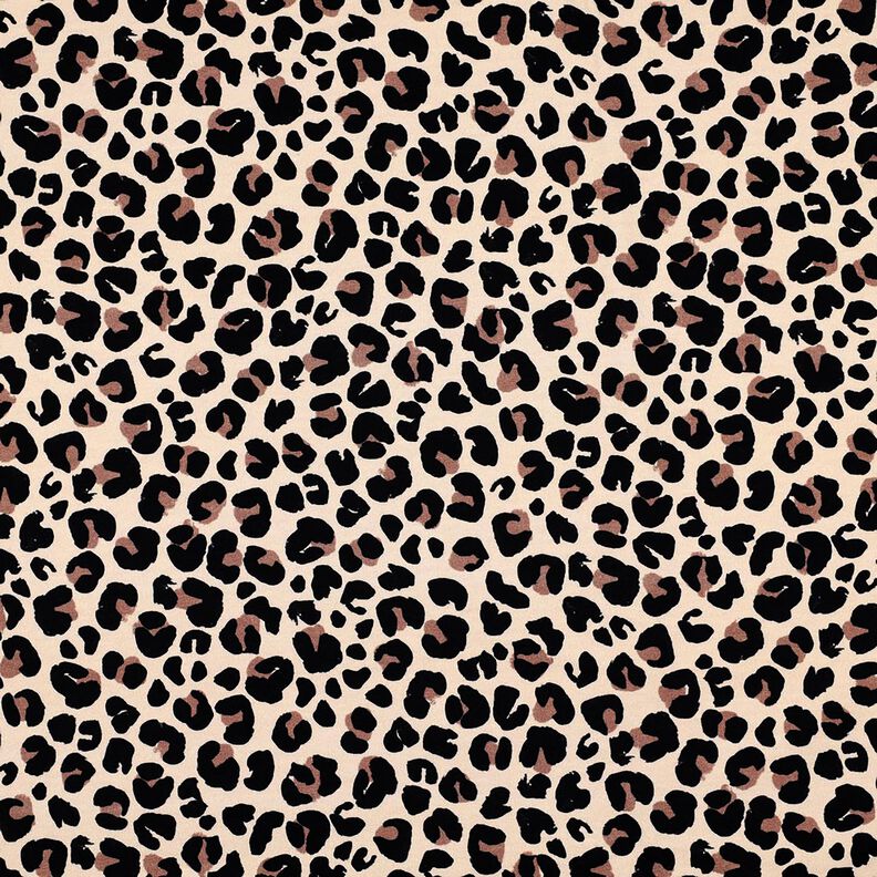 Francouzské froté letní teplákovina Malý leopardí vzor digitální potisk | Poppy Fabrics – světle,  image number 1
