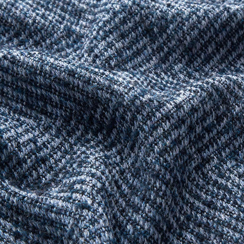 Kabátová tkanina směs vlny cik-cak – namornicka modr,  image number 2