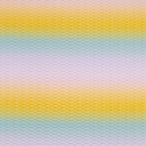 Struktura sportovního dresu barevný přechod – pastelově fialová/meruňková, 