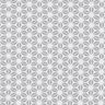 Bavlněný žerzej Abstraktní květinový vzor – vlněná bílá/šedá,  thumbnail number 1