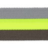 Popruh na tašku či kabelku neonový [ 40 mm ] – žlutá neonová/šedá,  thumbnail number 1