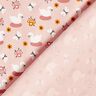 Bavlněný žerzej Roztomilé labutě – světle růžová/bílá,  thumbnail number 4