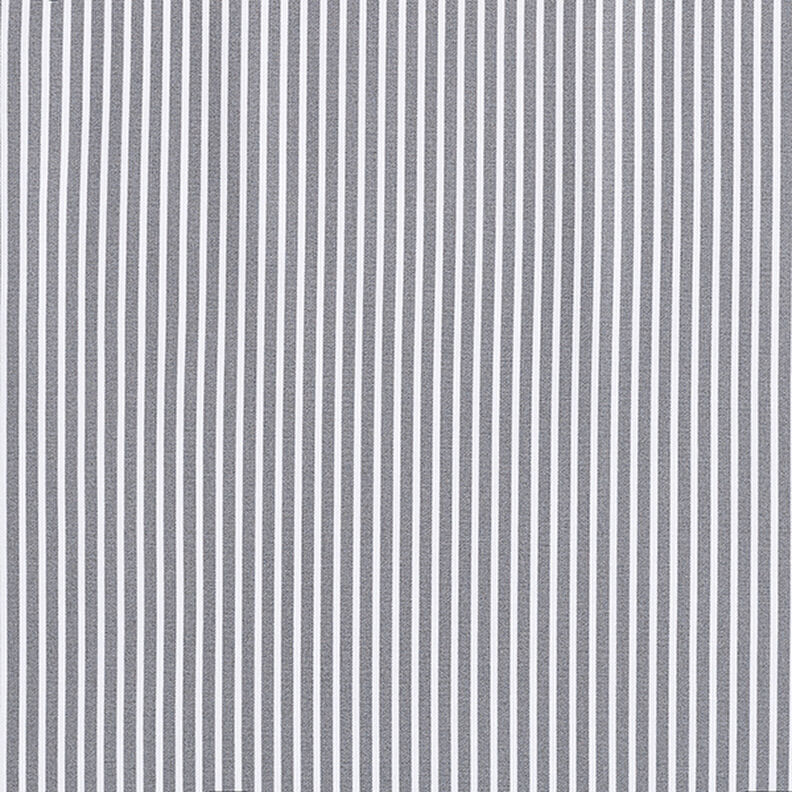 Bavlněný popelín Proužky – šedá/bílá,  image number 1