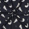 GOTS Bavlněný žerzej Tuleňi digitální potisk | Poppy Fabrics – noční modrá/sasanková,  thumbnail number 3