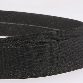 Šikmý proužek Polycotton [20 mm] – černá, 