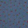 Šambré Vyšívané třešně – džínově modrá,  thumbnail number 1