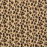 Mušelín Prošívaná látka Leopardí vzor – béžová/černá,  thumbnail number 1