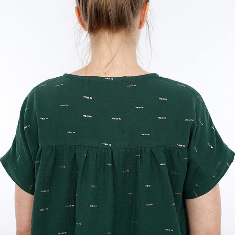FRAU SUZY – volná halenka s krátkým rukávem a záhybky, Studio Schnittreif | XS - XXL,  image number 10