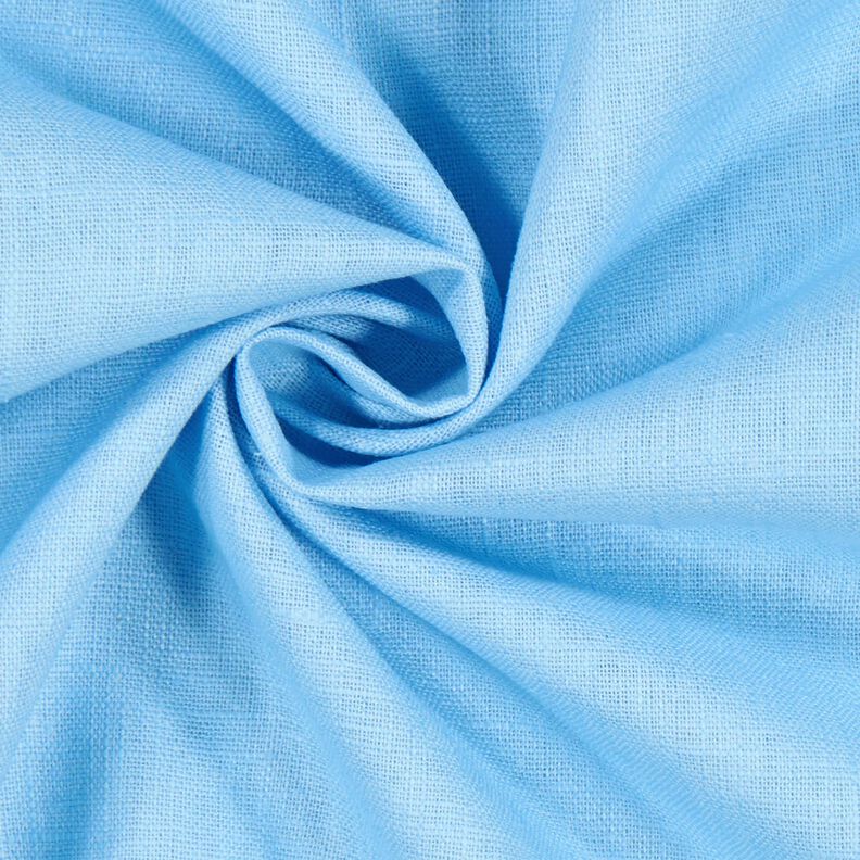 Lněná látka Ramie mix medium – světle modra, image number 3