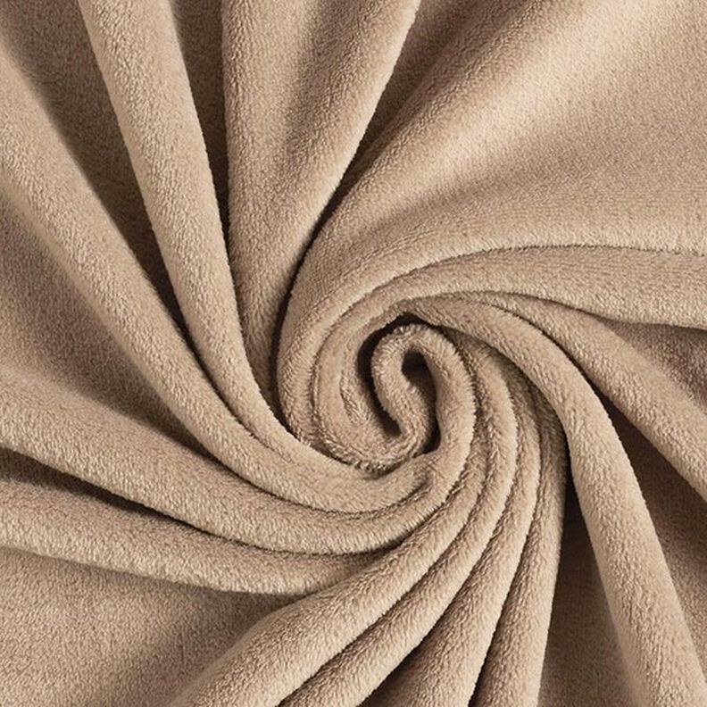 Hebký fleece – tmavě béžová,  image number 1