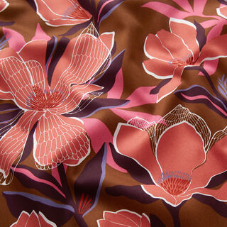 Bavlněný saté magnolie | Nerida Hansen – středně hnědá, 