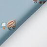 Látka na pláštěnky Míchačka na beton digitální potisk – světle džínová modrá,  thumbnail number 5