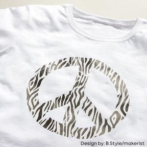 Flex fólie s designem zebra Din A4 – černá/bílá, 