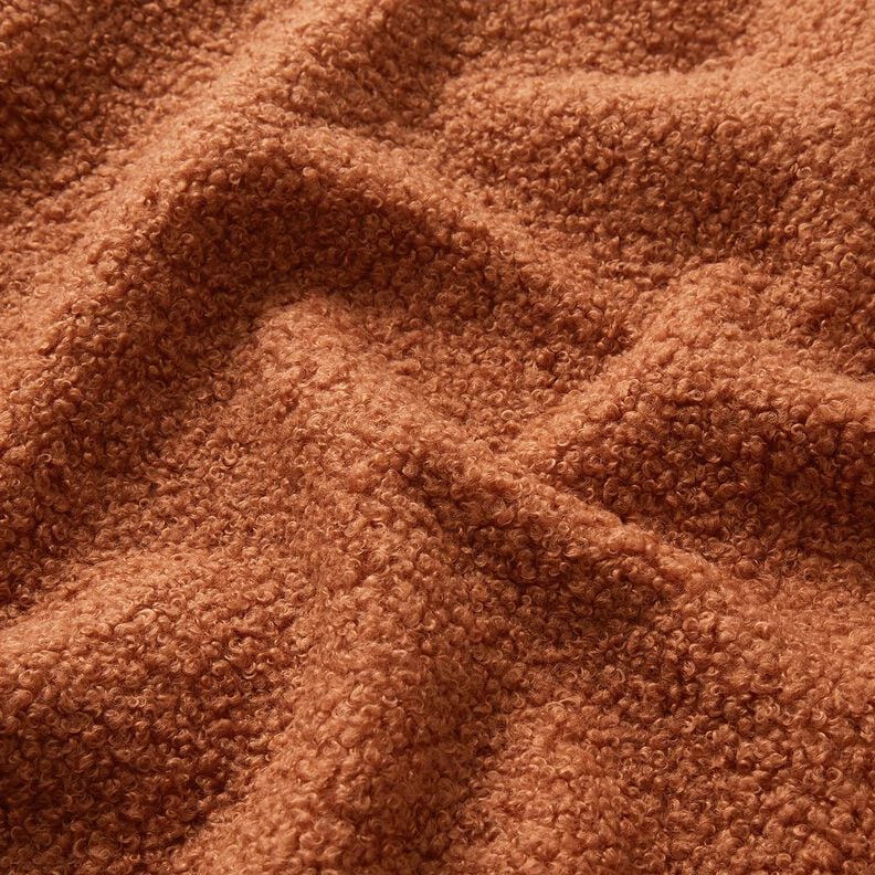Čalounická látka Měkký plyšový medvídek – terracotta, image number 2