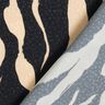 Viskózová tkanina Abstraktní vzor zebry – černá/světle béžová,  thumbnail number 4