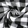 Bavlněná látka Vichy károvaná 1,7 cm – černá/bílá,  thumbnail number 2