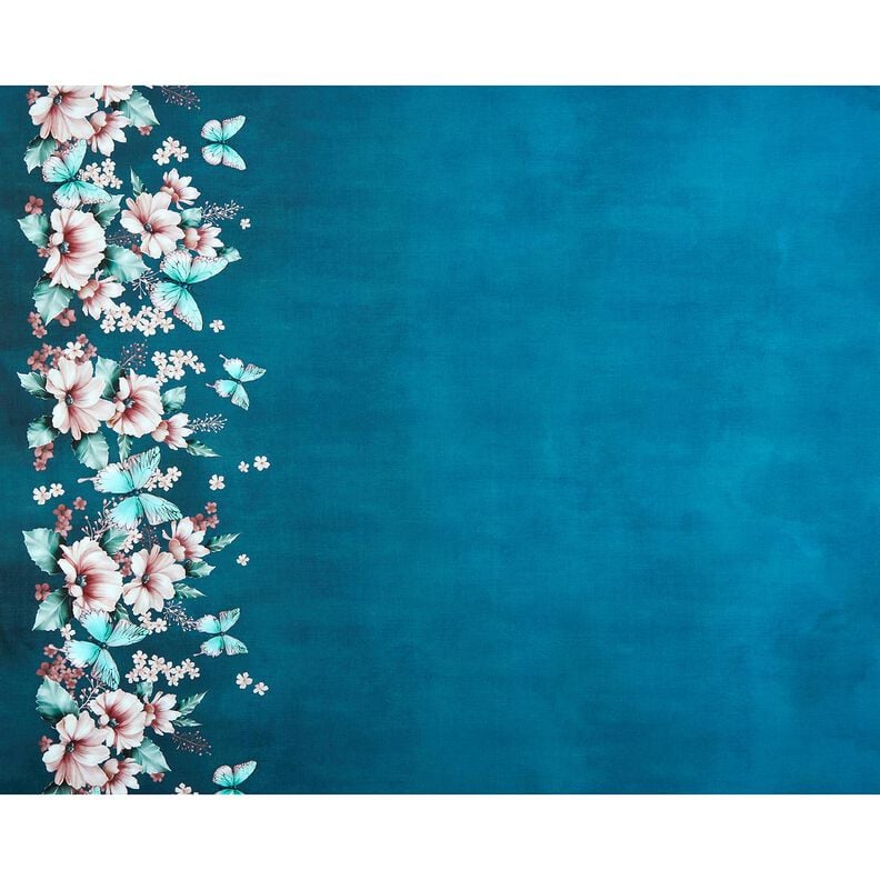 Bavlněný žerzej Motýlí louka | Glitzerpüppi  – lehký benzín/rose,  image number 5