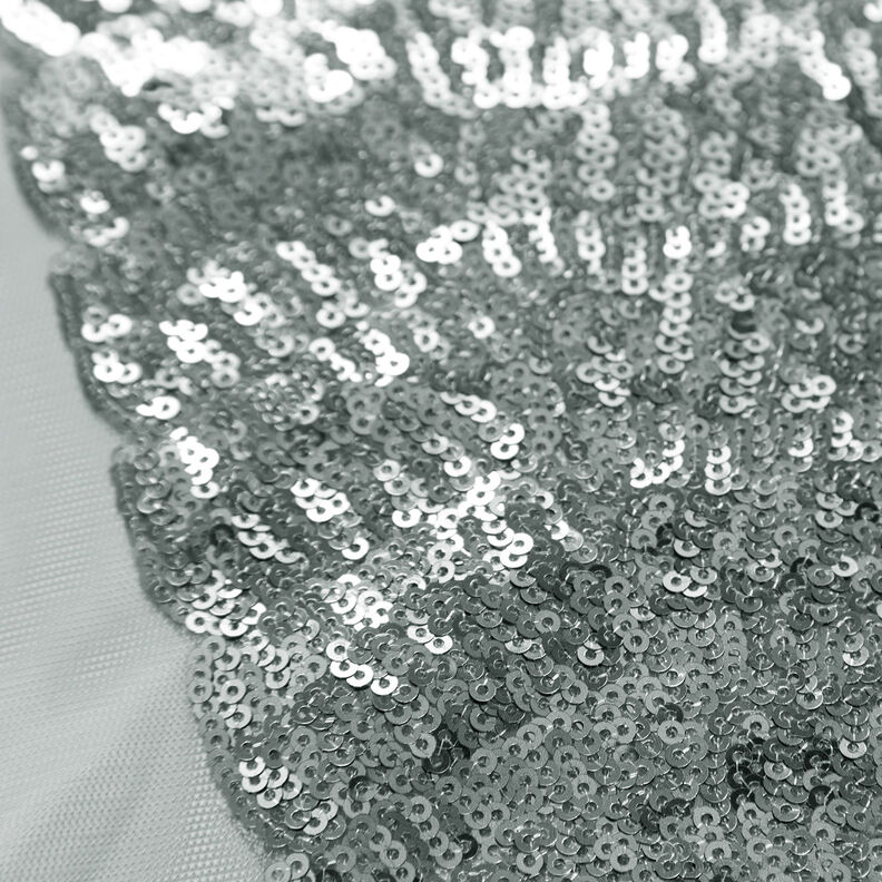 Tkanina Uni s mikro flitry – stříbrná,  image number 6
