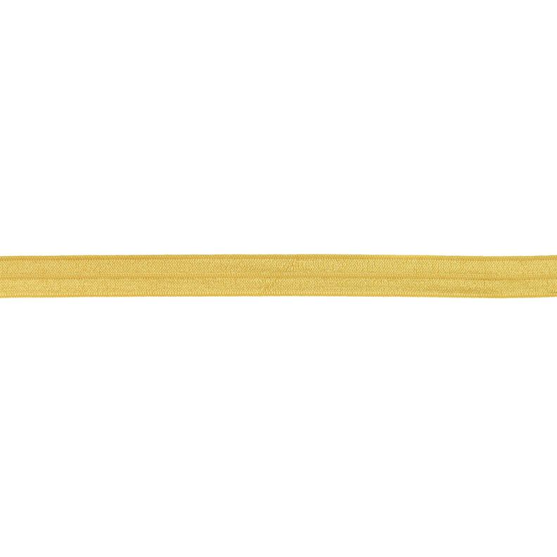 Elastická lemovací stuha  lesklý [15 mm] – zlatá,  image number 1