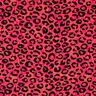 Francouzské froté letní teplákovina Lev a květiny – pink/oranžová,  thumbnail number 1