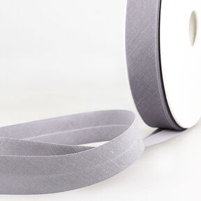 Šikmý proužek Polycotton [20 mm] – světle šedá, 
