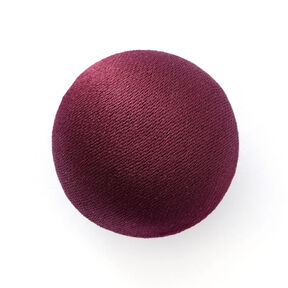 Potažený knoflík, Satén Duchesse – bordó, 