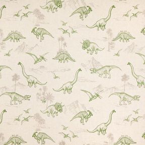 Dekorační látka polopanama Dinosaurus, 