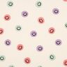Bavlněný flanel Smajlíci | Poppy Fabrics – slonová kost/starorůžová,  thumbnail number 1