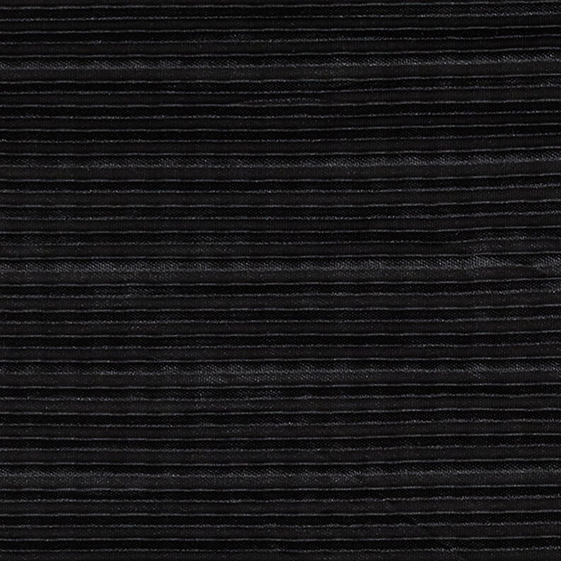 Plisovaný žerzej – černá,  image number 1