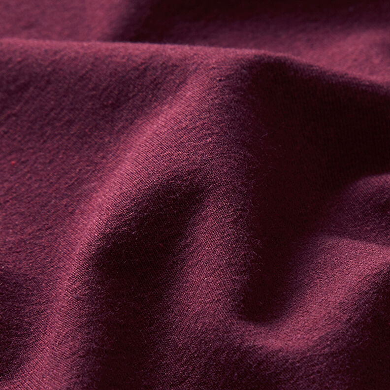 Recyklovaný žerzej ze směsi s bavlnou – bordó,  image number 2