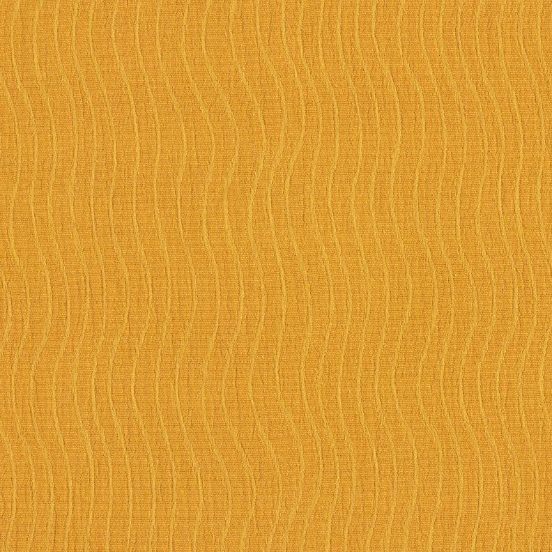 Směs lnu a bavlny Žakár Vlnkový vzor – kari žlutá,  image number 3