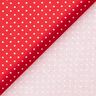 Bavlněný popelín Malé puntíky – červená/bílá,  thumbnail number 6