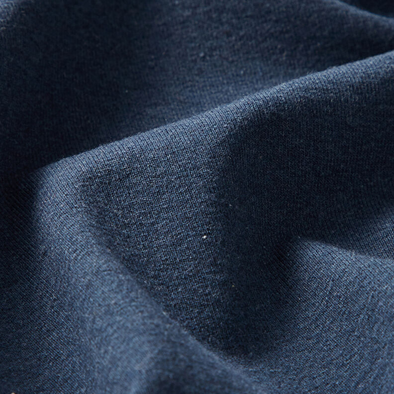 Recyklovaný žerzej ze směsi s bavlnou – džínově modrá,  image number 2