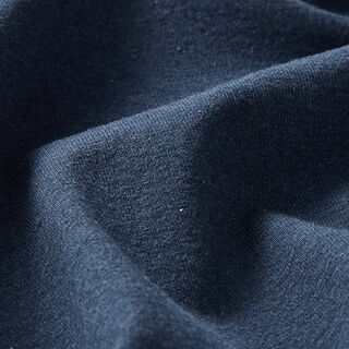 Recyklovaný žerzej ze směsi s bavlnou – džínově modrá, 