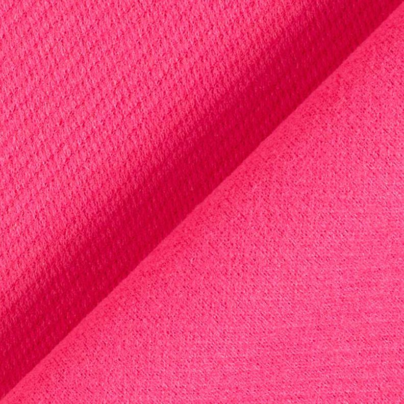 Kabátová tkanina směs vlny Uni – výrazná jasně růžová,  image number 3