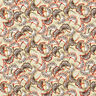 Bavlněná látka Popelín Abstraktní ginkgo – světle khaki/terracotta,  thumbnail number 1