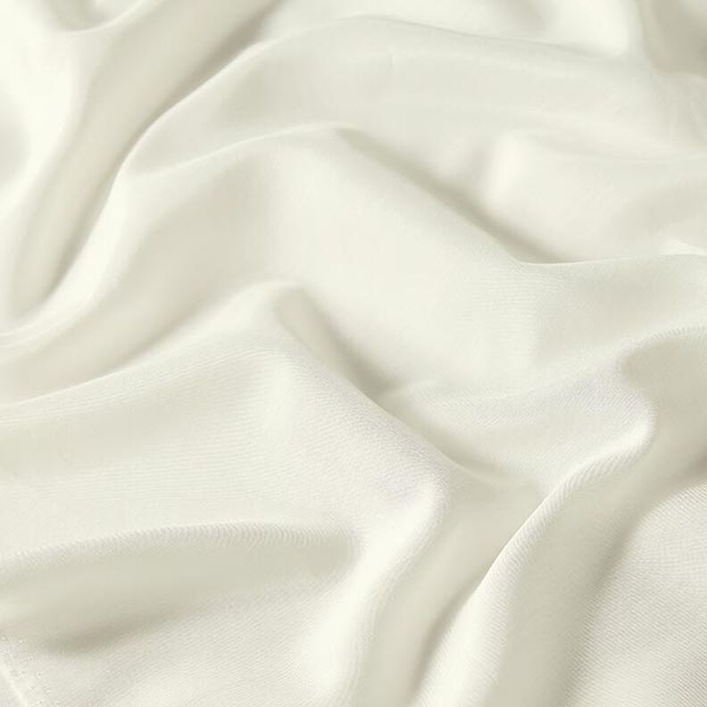 Velmi lehký voál z bavlněné a hedvábné tkaniny – vlněná bílá,  image number 2
