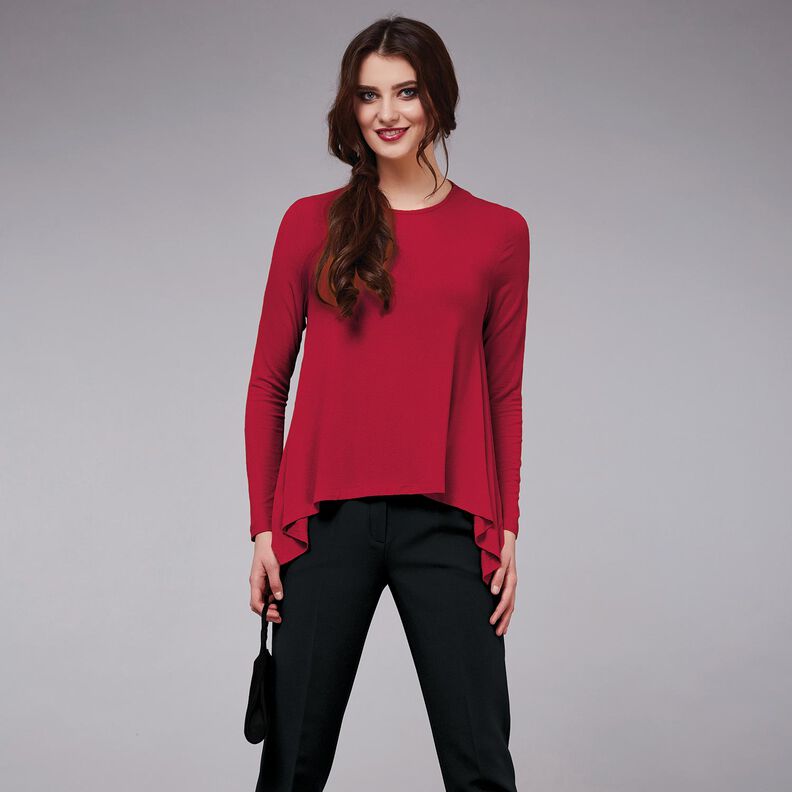 Viskóza Streč Jednobarevné provedení – namornicka modr,  image number 7