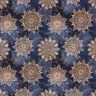 Francouzské froté letní teplákovina Mandala | Glitzerpüppi – namornicka modr/meruňková,  thumbnail number 1